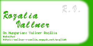 rozalia vallner business card