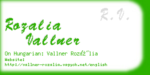 rozalia vallner business card